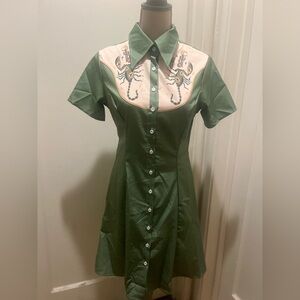 Western pinup t-shirt dress size medium